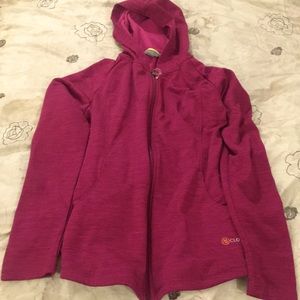 Women’s medium purple workout hoodie zip-up